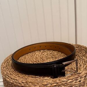 Men's Black Leather Belt - XL (42-44)